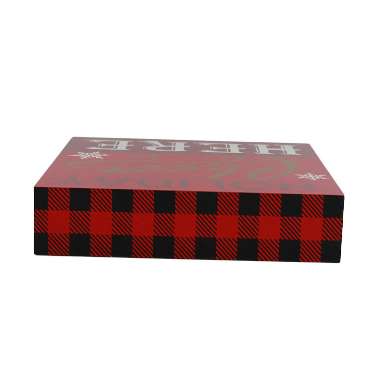 Christmas Small Gift Box Wood Christmas Packaging Gift Box JX2110011