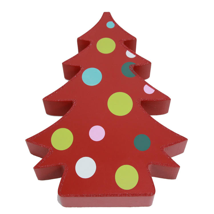 Best Selling Christmas Gift Mini Tabletop Christmas Tree Table Decoration Wooden Christmas Tree JX2110014