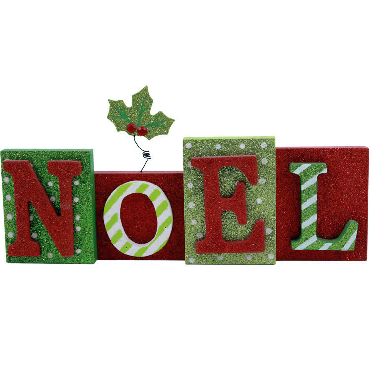 Christmas Wooden Decor  Christmas Table Decoration Signs Wooden Noel Sign JX2110021