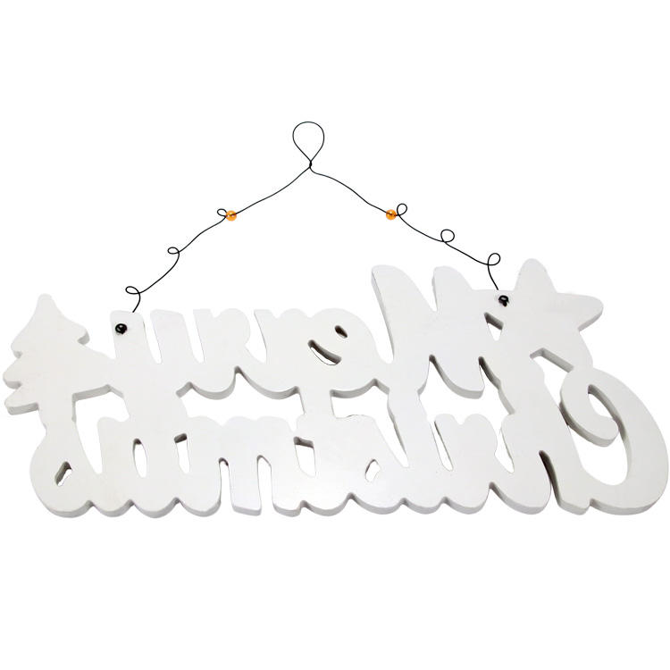 Hanging Creative Merry Christmas Wooden Sign Wall Decorations JX2110041