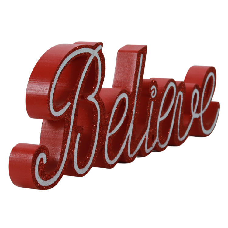 Believe Letters Table Display Stand For Christmas Decoration JX2110047