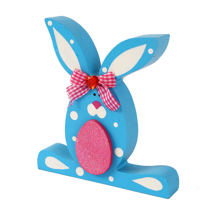 New creative Easter  Bunny wood desktop decoration JX2111080