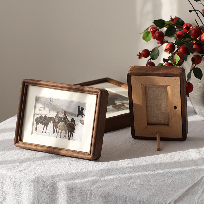 Photo frame set and wash photo 6 inch a4 baby photo wall 10 inch walnut picture frame wall solid wood frame JX2112072