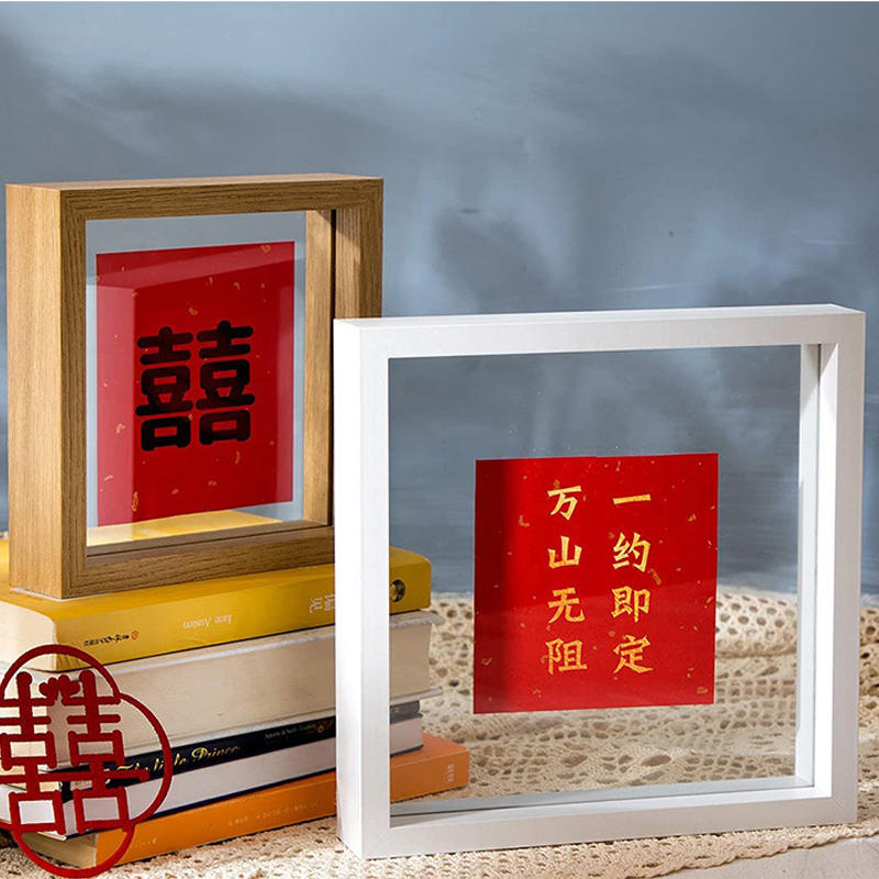 Double-sided glass photo frame set up plant specimen frame MDF photo frame set up European creative picture frame JX2112079