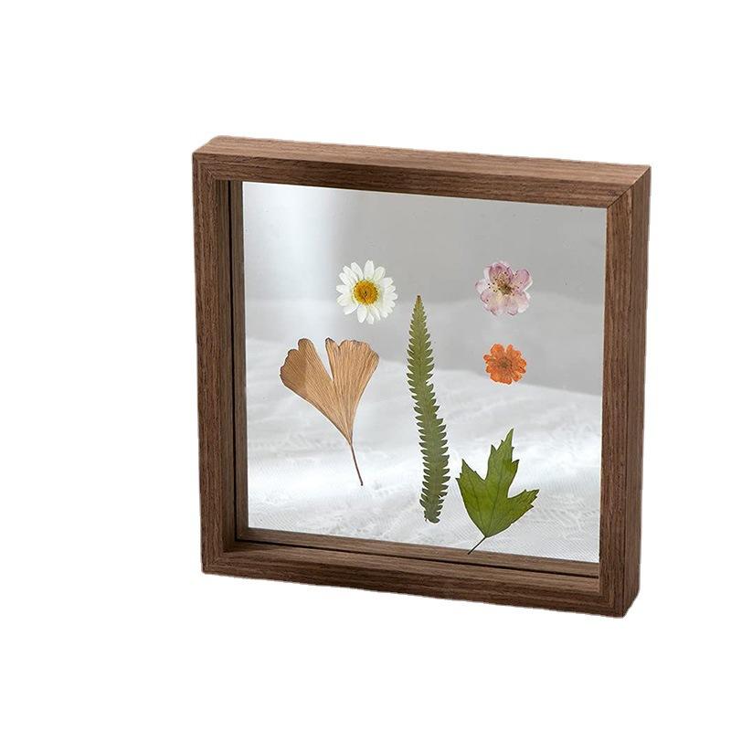Double-sided glass photo frame set up plant specimen frame MDF photo frame set up European creative picture frame JX2112079