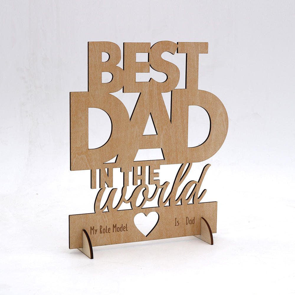 Crafts laser cut wood for fathers/ mothers day/wedding/christmas gifts JX2112028