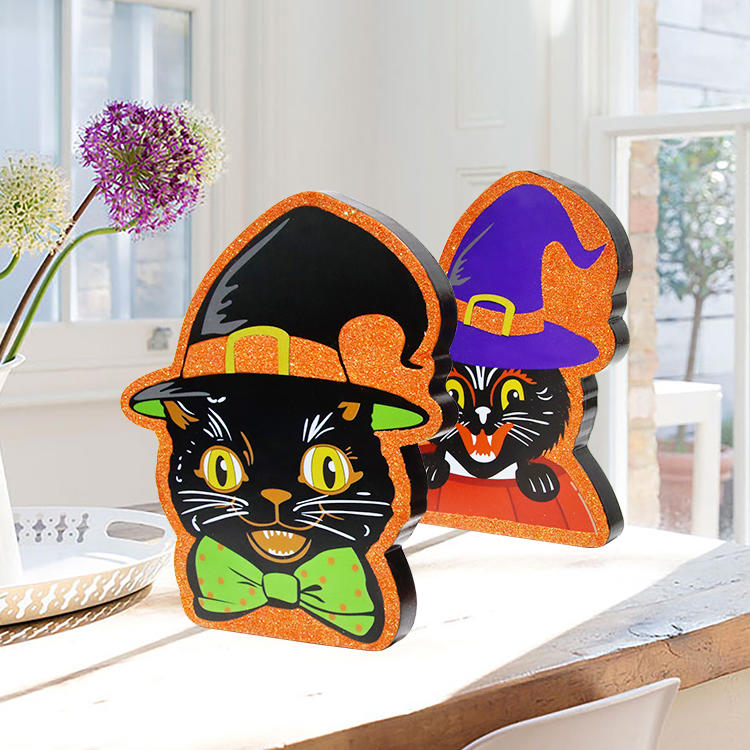 New Halloween decorations Black Cat Halloween Decoration modeling decorations kindergarten home customization
